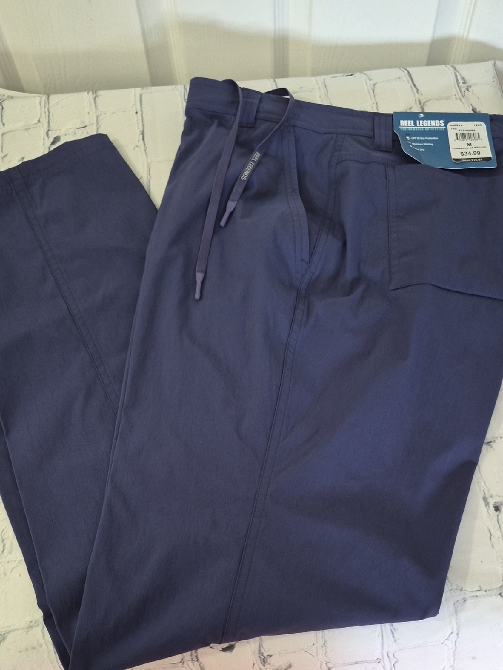 NWTReel Legends Navy Performance Outfitters, Quick Dry, Moisture Wicking, Medium - Picture 4 of 8